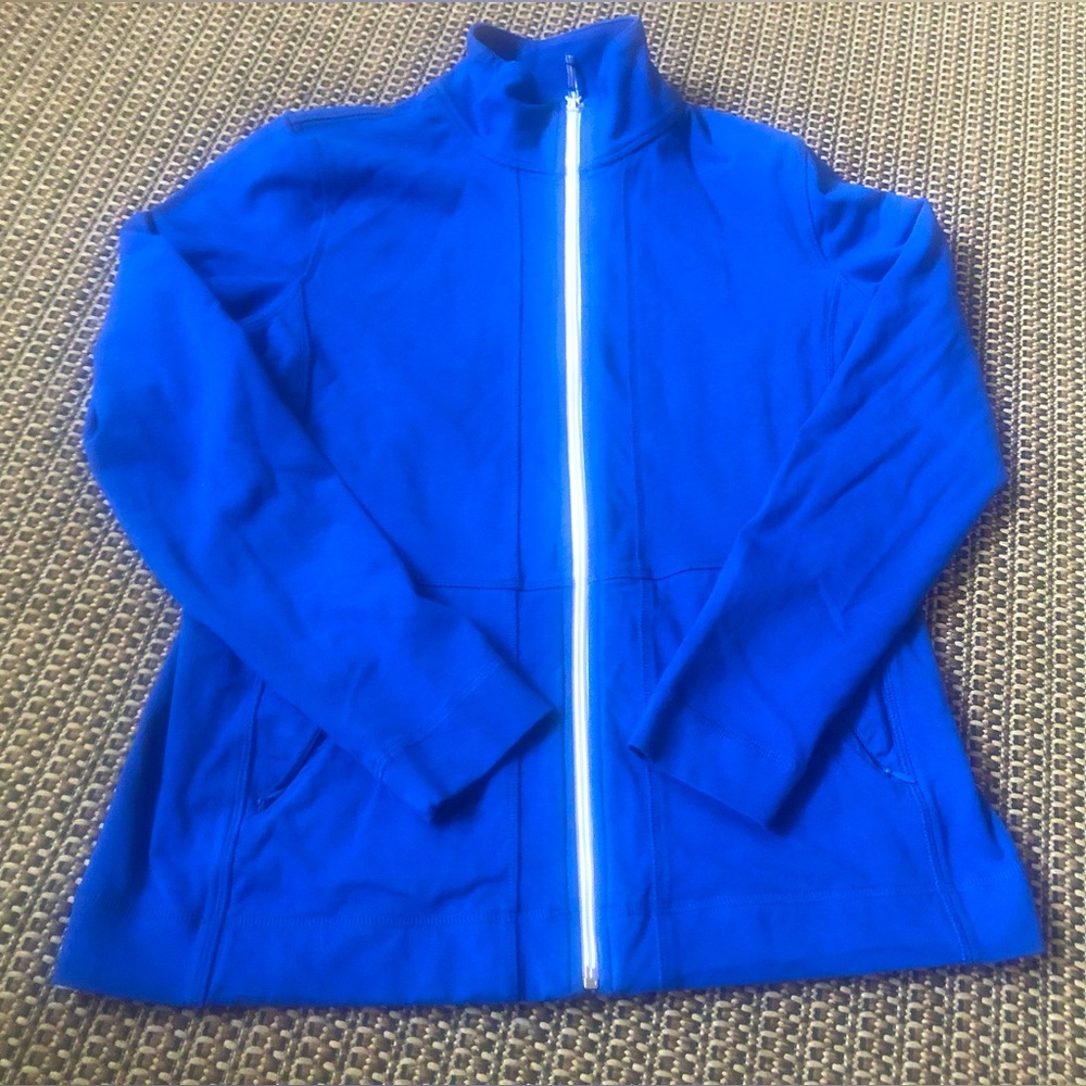 💙T by Talbots Royal Blue Full Zip up Jacket Sz Small